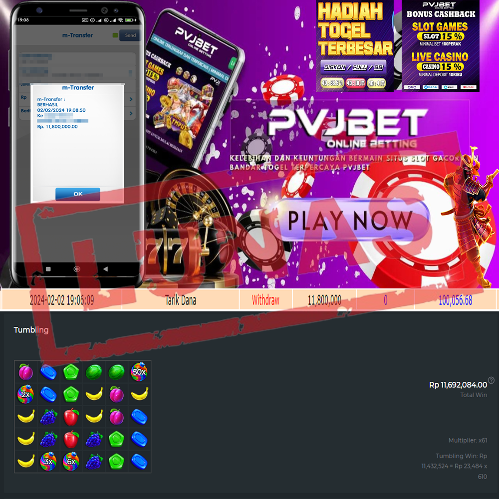 JACKPOT PERMAINAN PRAGMATIC PLAY ONLINE GAME “SWEET BONANZA″ 11 JTAN